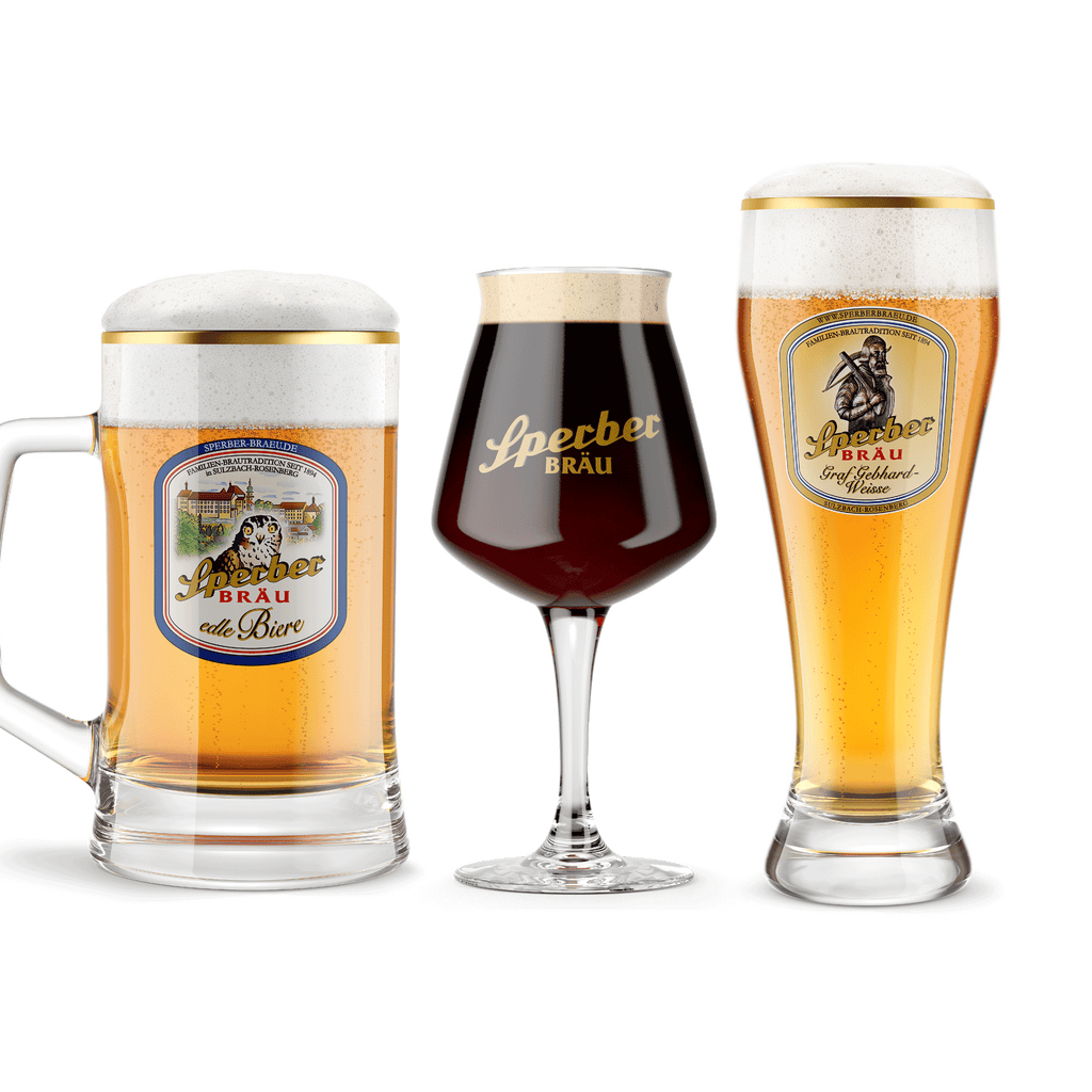Marken-Biergläser - Sperber-Bräu